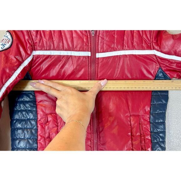 VINTAGE UNITED COLORS OF BENETTON KIDS PUFFER JACKET LARGE - Picture 13 of 14